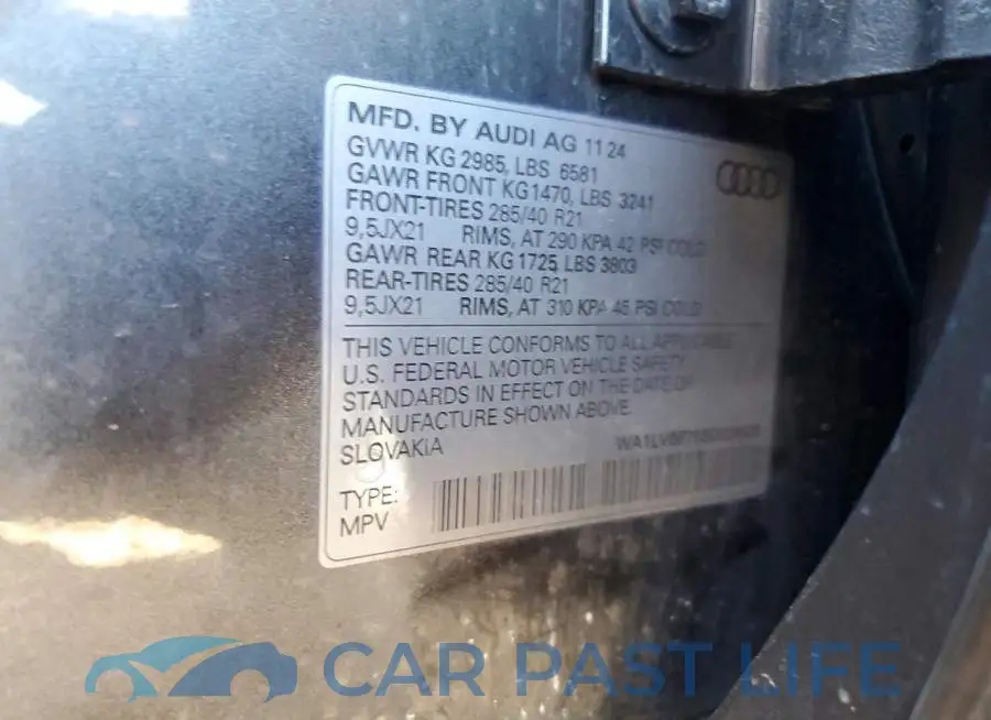 WA1LVBF79SD020428# 12
