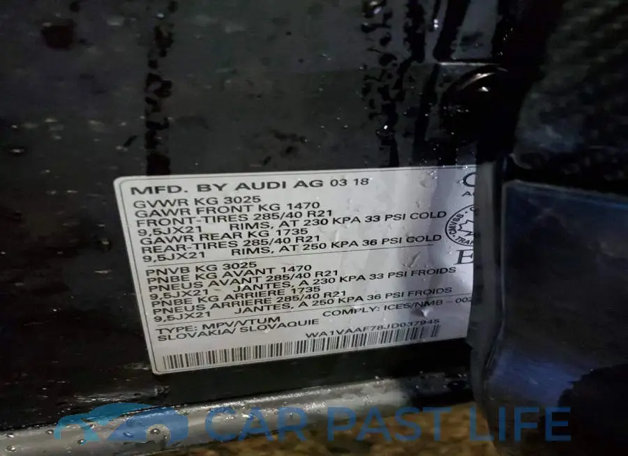 WA1VAAF78JD037945# 13