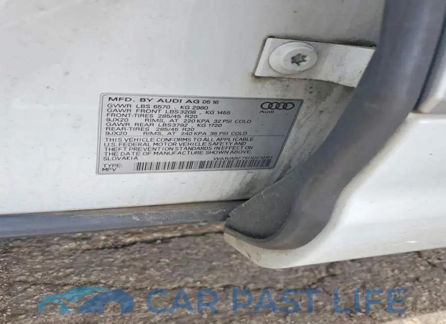 WA1VABF75HD019161# 13