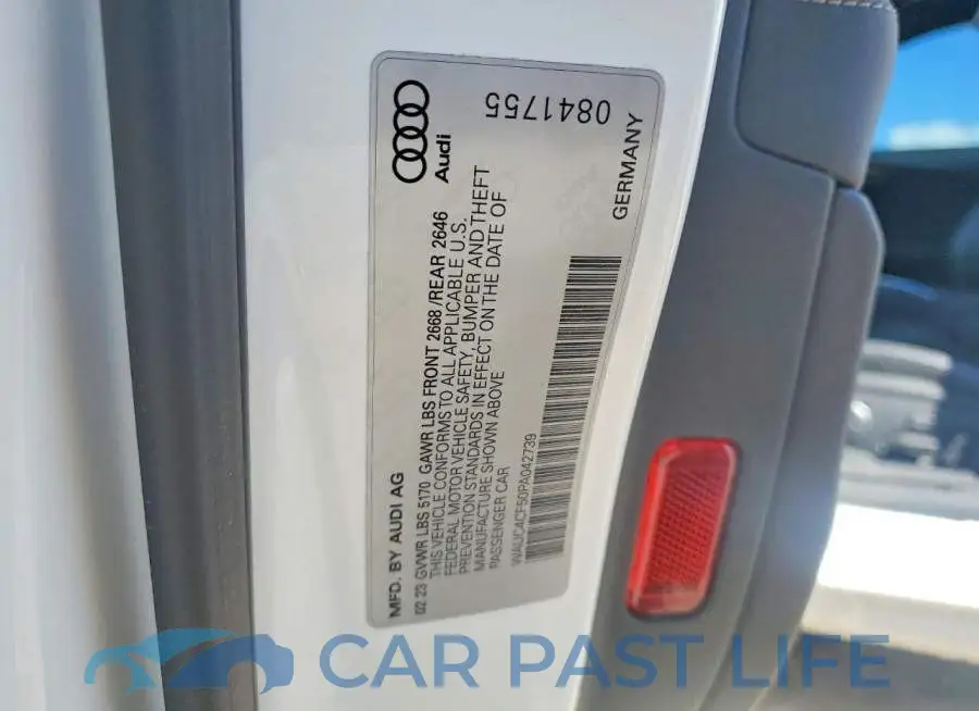 WAUC4CF50PA042739# 12