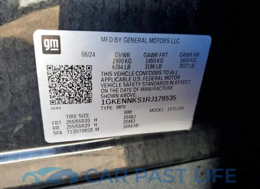 1GKENNKS1RJ179535# 13