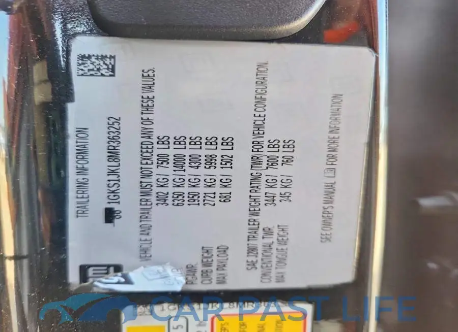 1GKS1JKL8MR363252# 14