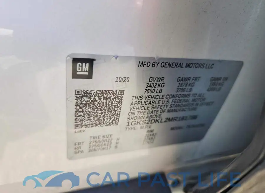 1GKS2DKL2MR181786# 12