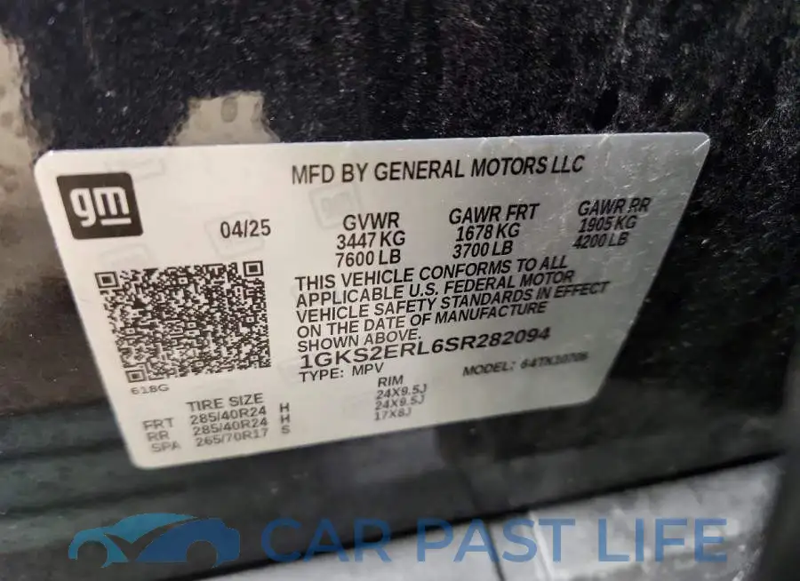 1GKS2ERL6SR282094# 14