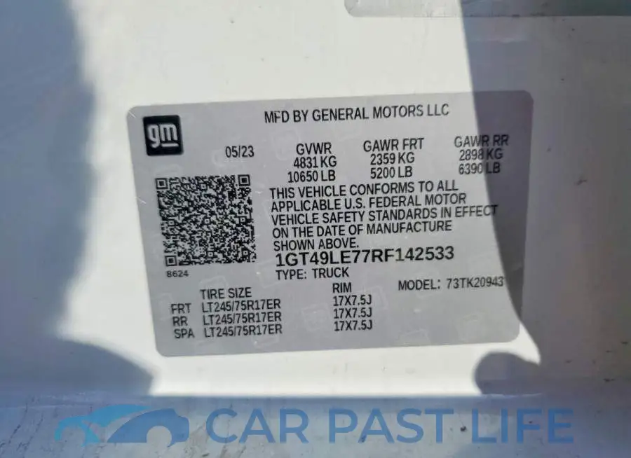 1GT49LE77RF142533# 12