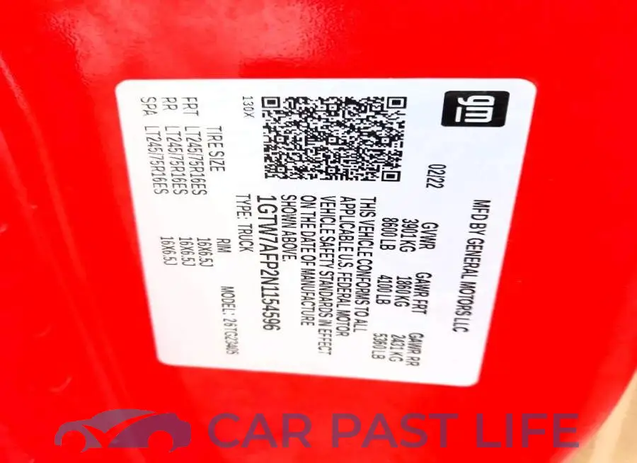 1GTW7AFP2N1154596# 12