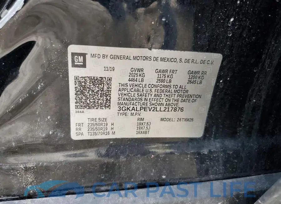 3GKALPEV2LL217876# 12