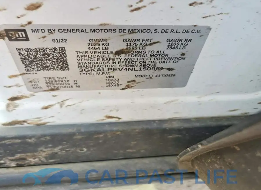 3GKALPEV4NL150961# 13