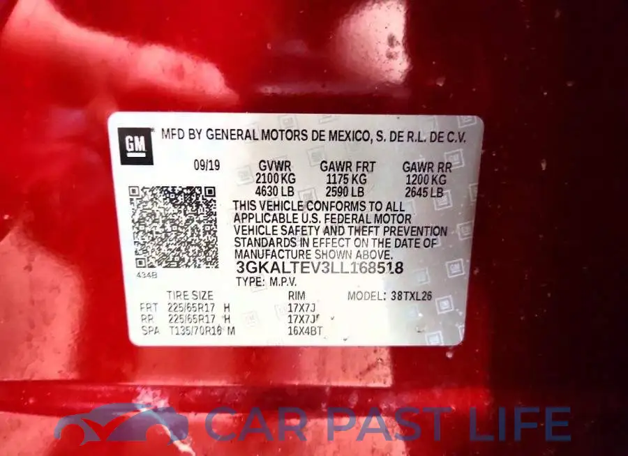 3GKALTEV3LL168518# 13
