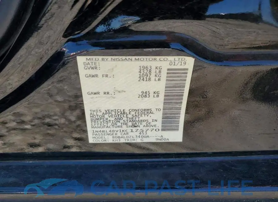 1N4BL4BV1KC175770# 12