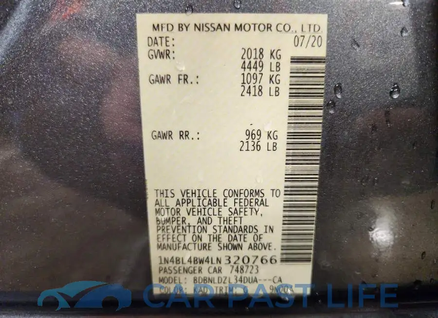 1N4BL4BW4LN320766# 13