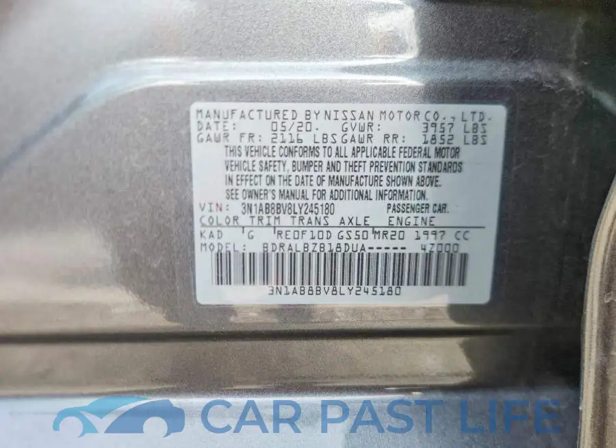 3N1AB8BV8LY245180# 12