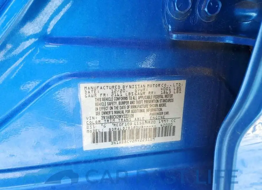 3N1AB8CV2MY223109# 13
