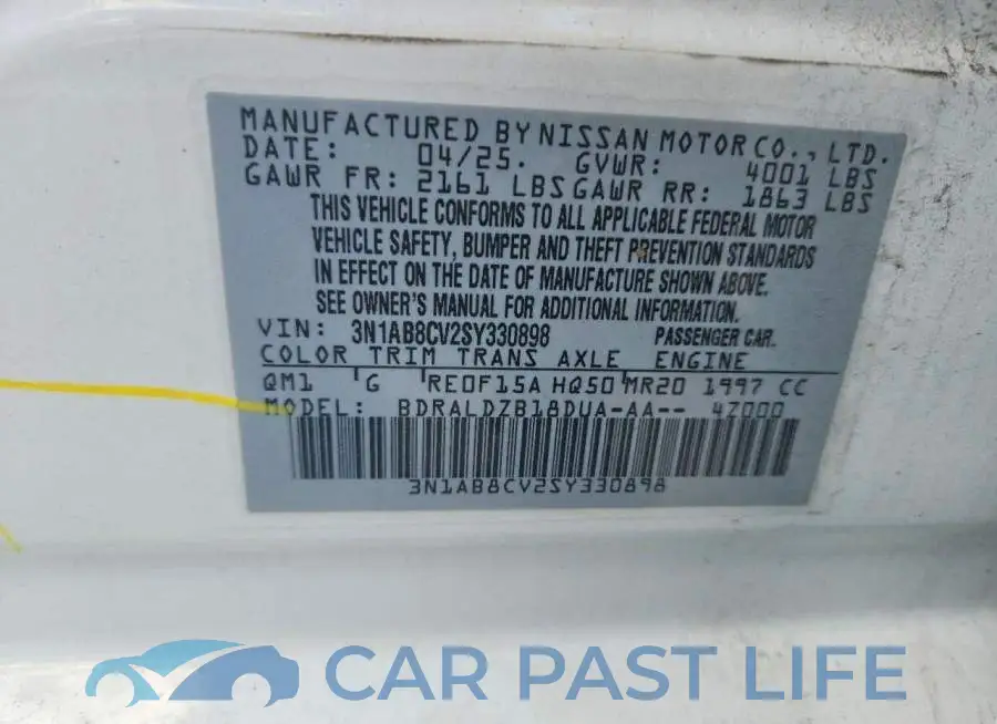 3N1AB8CV2SY330898# 12