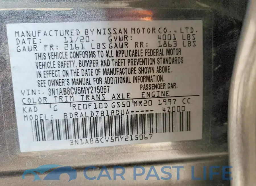 3N1AB8CV5MY215067# 12