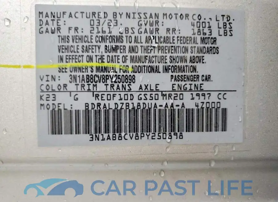 3N1AB8CV8PY250898# 12