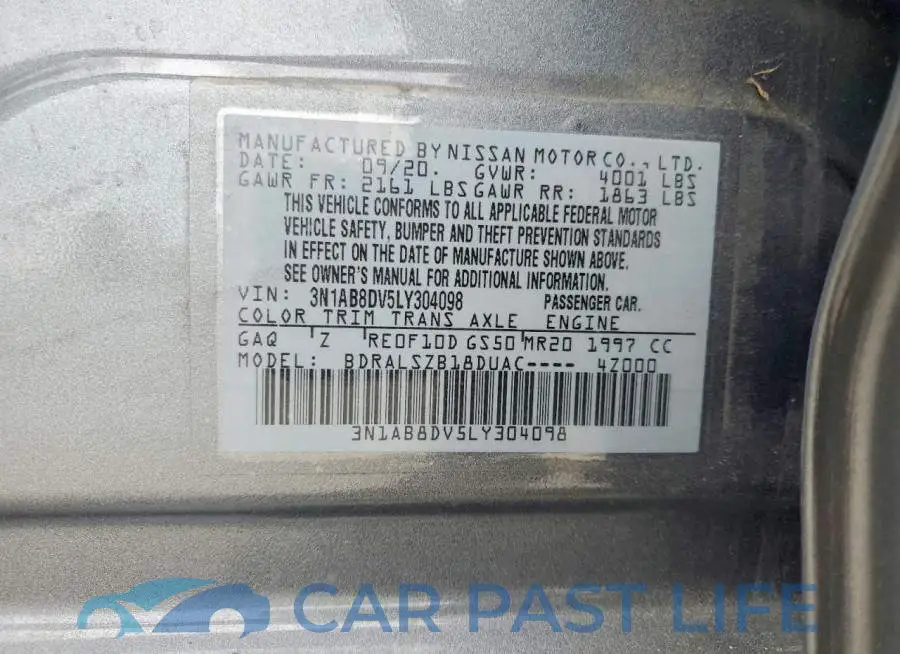 3N1AB8DV5LY304098# 12