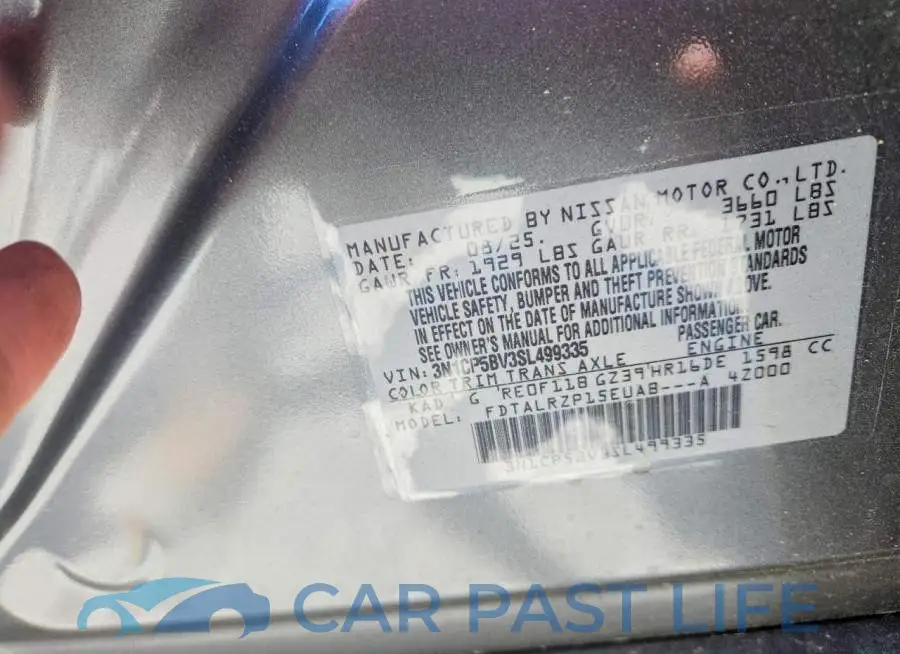 3N1CP5BV3SL499335# 13
