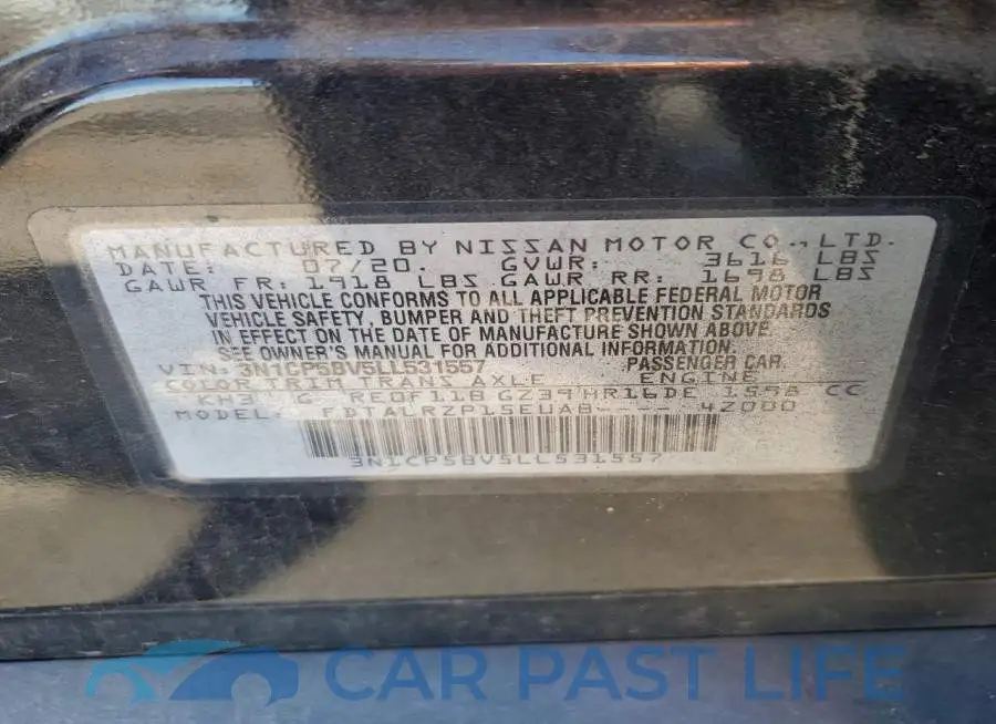 3N1CP5BV5LL531557# 13