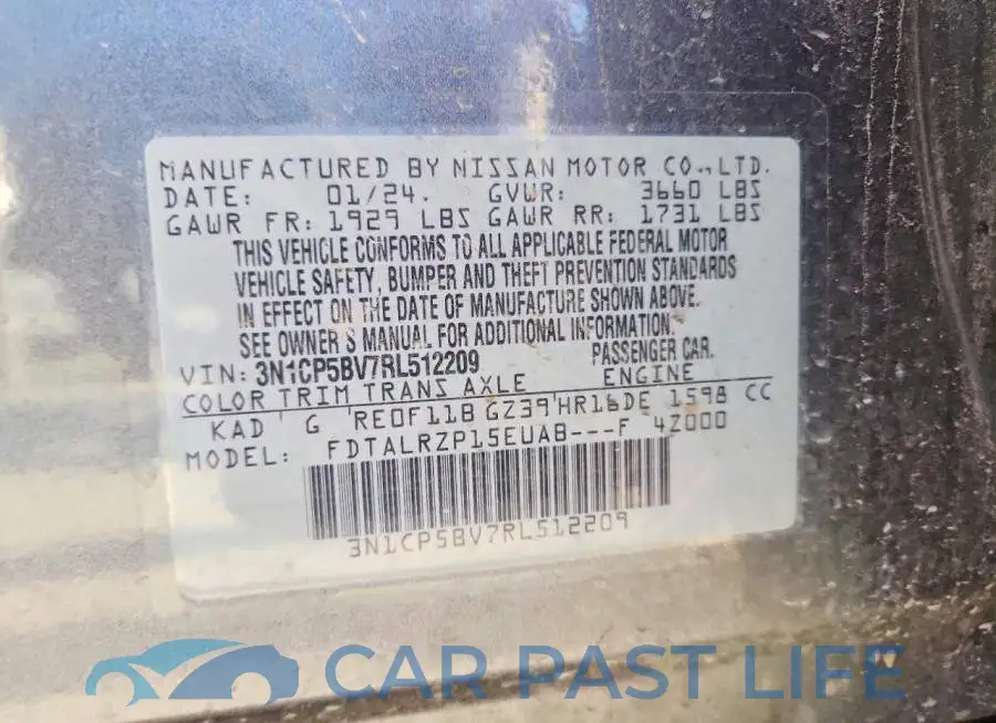 3N1CP5BV7RL512209# 12