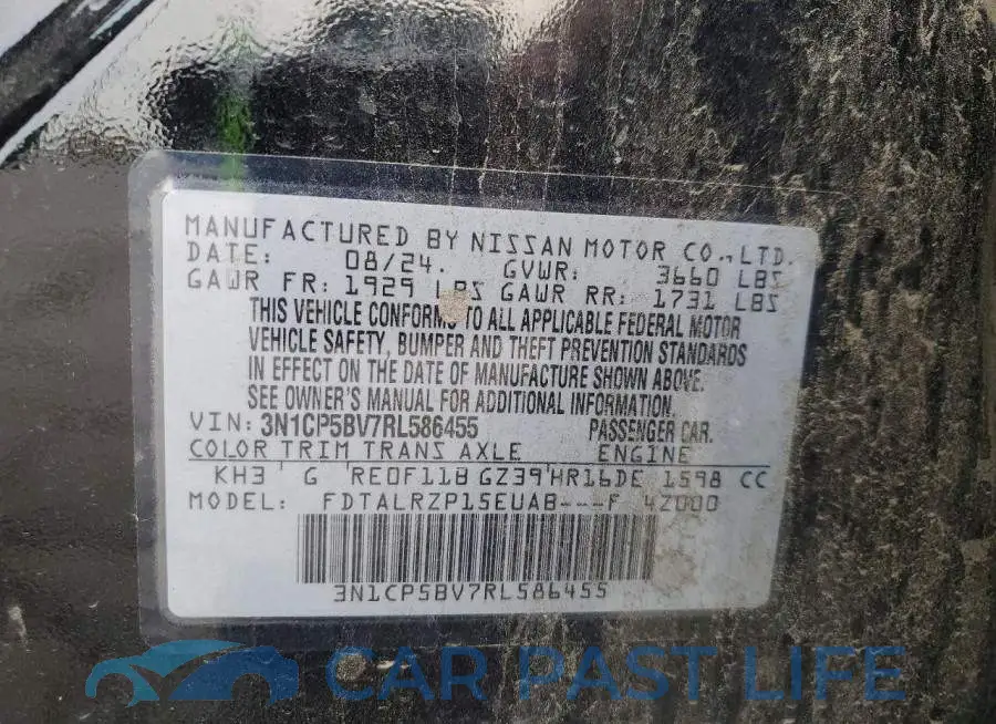 3N1CP5BV7RL586455# 14