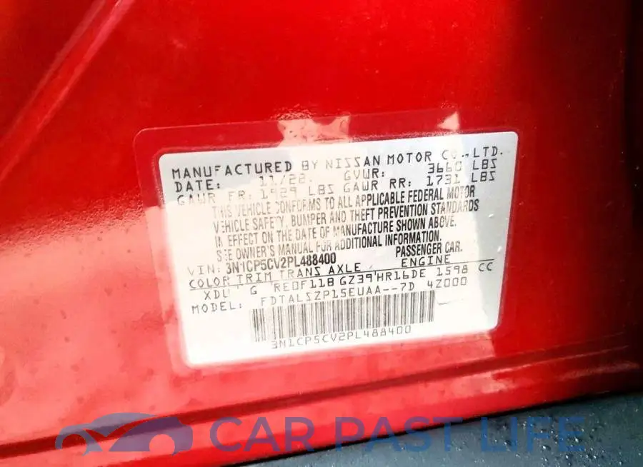 3N1CP5CV2PL488400# 12