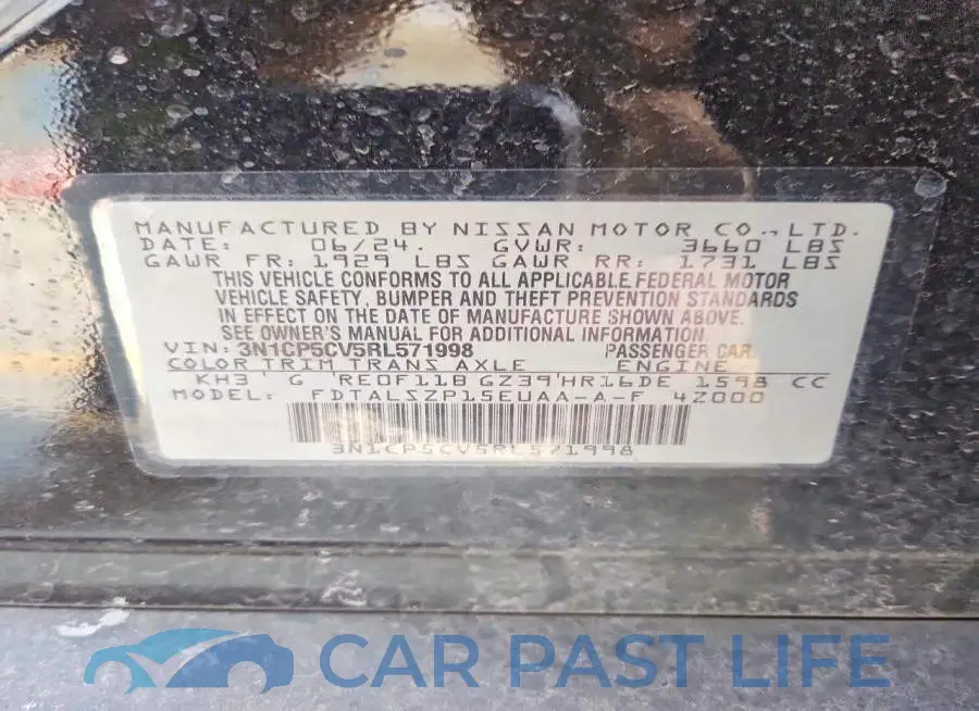3N1CP5CV5RL571998# 13