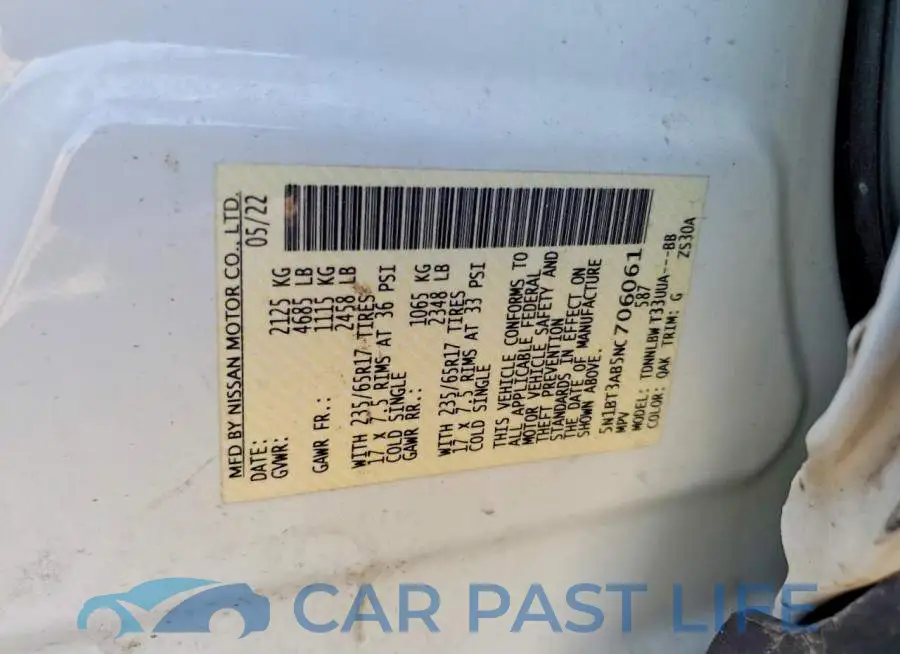 5N1BT3AB5NC706061# 13