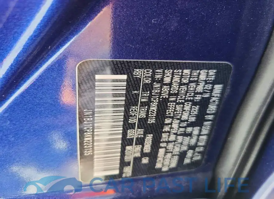 JN1BJ1CP8KW223135# 12