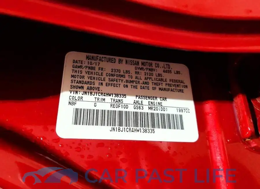 JN1BJ1CR4HW138335# 13