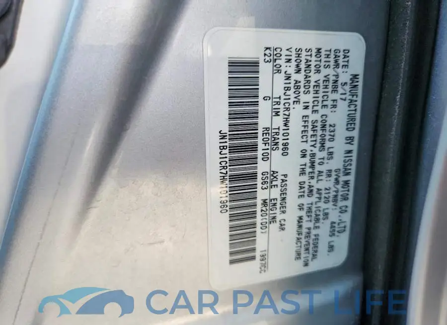 JN1BJ1CR7HW101960# 13