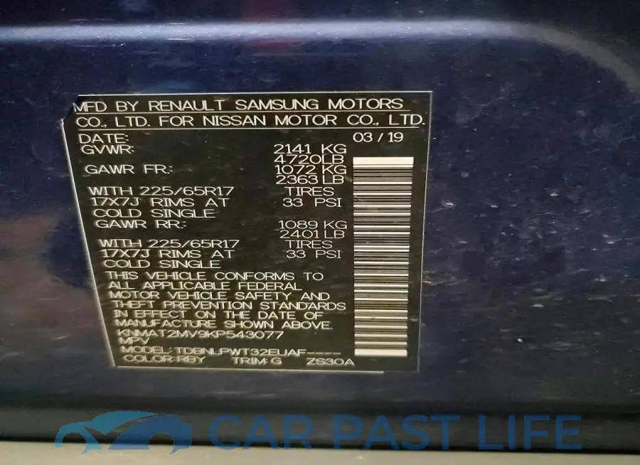 KNMAT2MV9KP543077# 13