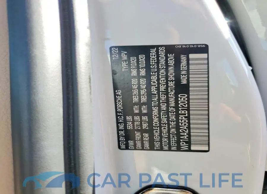 WP1AA2A55PLB12050# 13