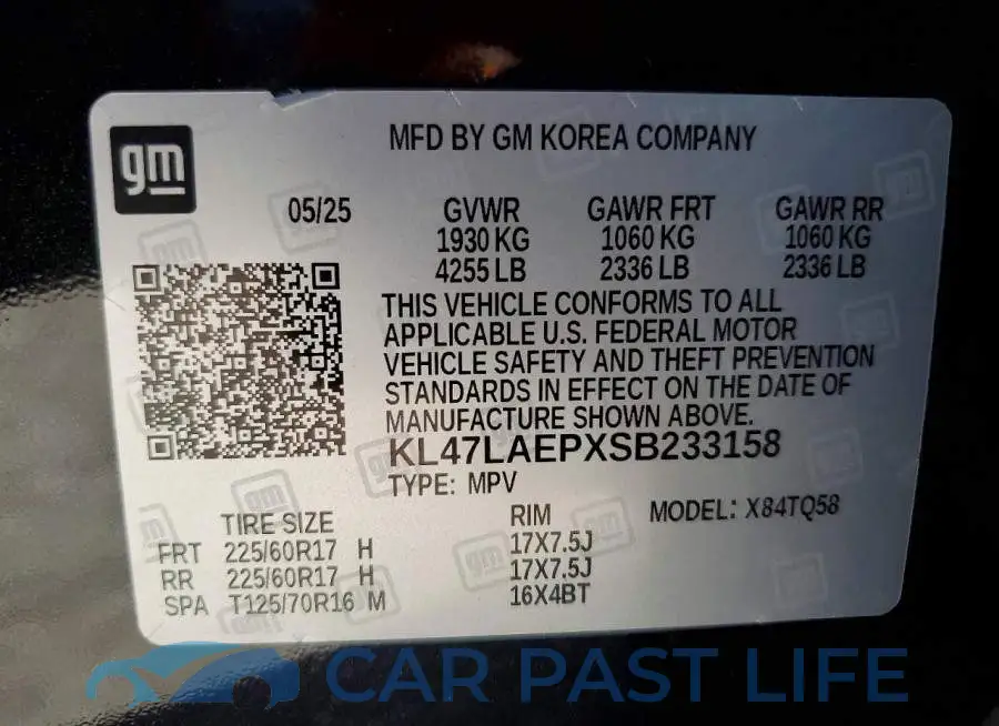 KL47LAEPXSB233158# 13