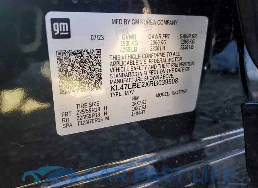 KL47LBE2XRB039508# 12