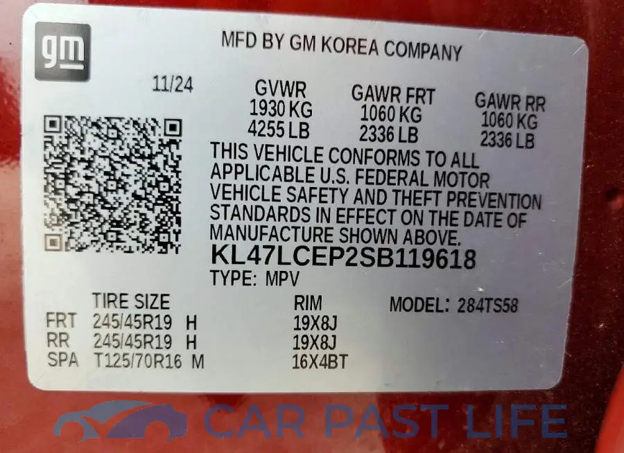 KL47LCEP2SB119618# 13