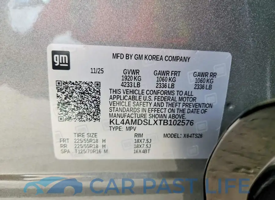 KL4AMDSLXTB102576# 14