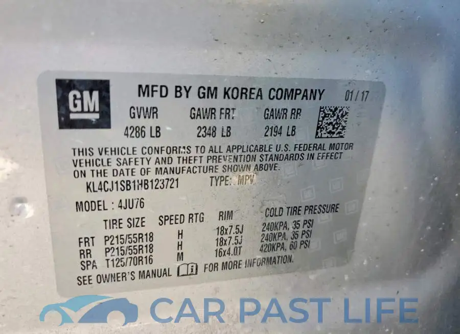 KL4CJ1SB1HB123721# 12