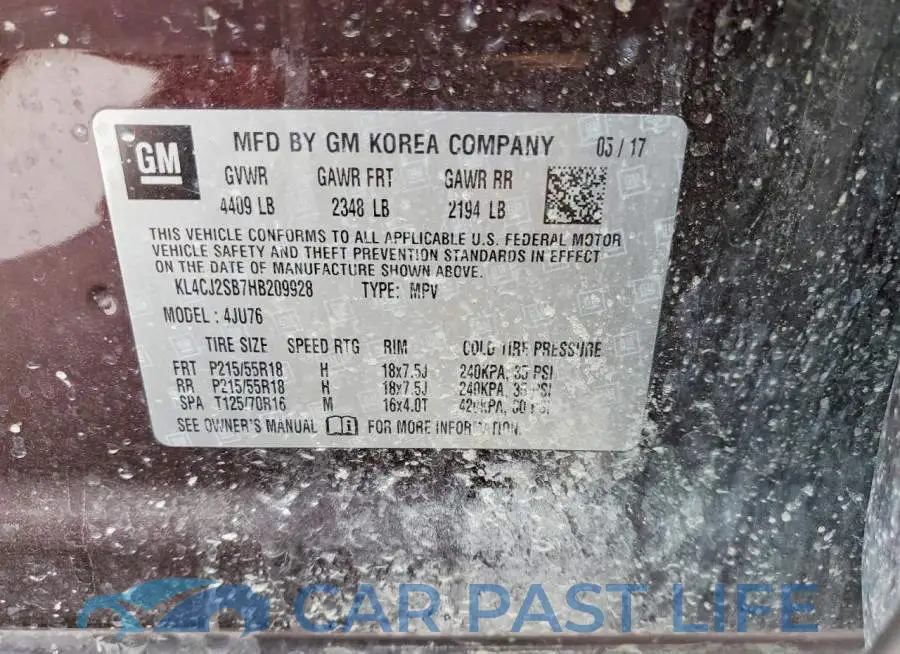 KL4CJ2SB7HB209928# 13