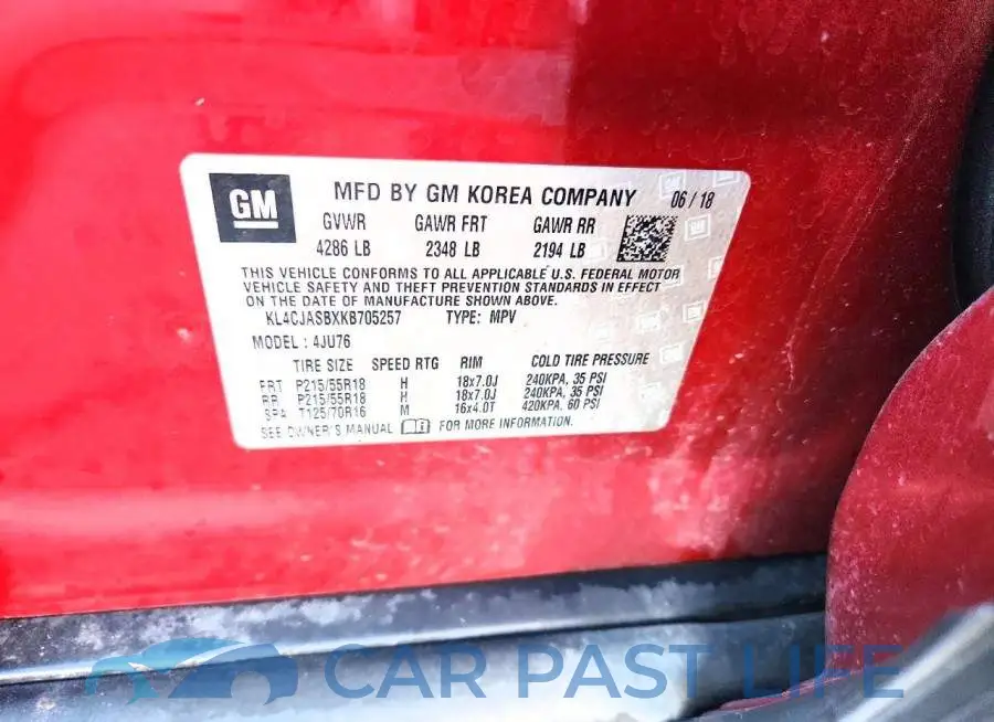 KL4CJASBXKB705257# 14