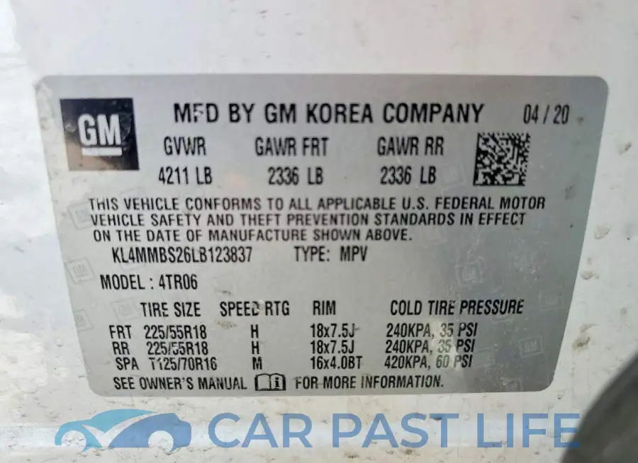 KL4MMBS26LB123837# 13