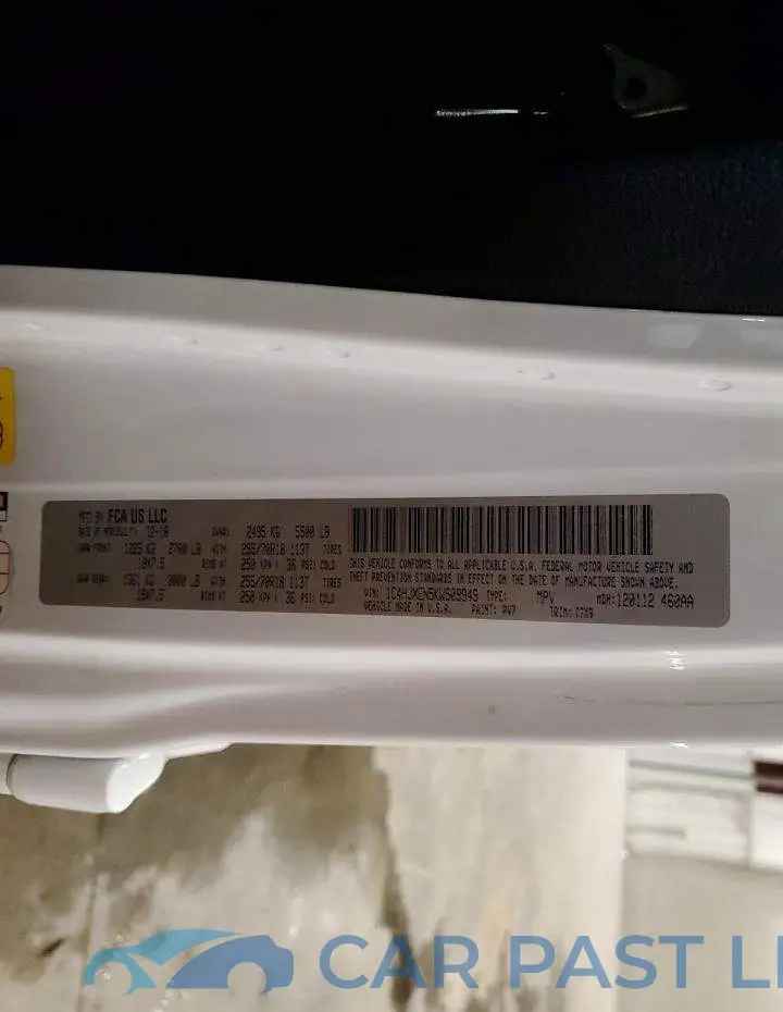 1C4HJXEN5KW509949# 13
