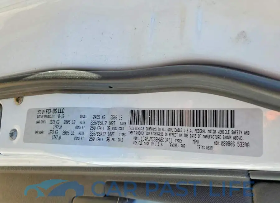 1C4PJMCS9HW513451# 12