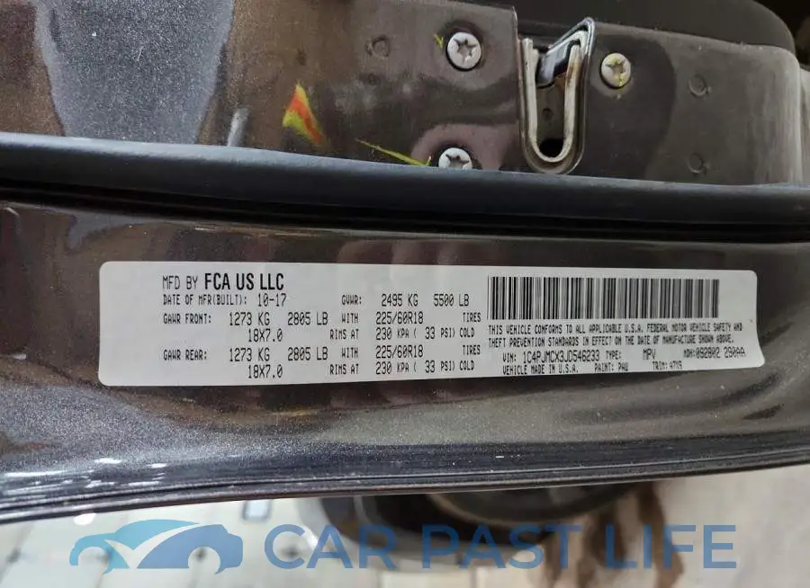 1C4PJMCX3JD546233# 13