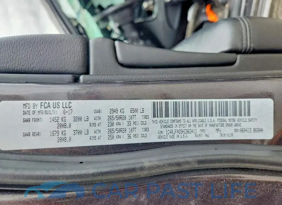 1C4RJFAG9HC863411# 14