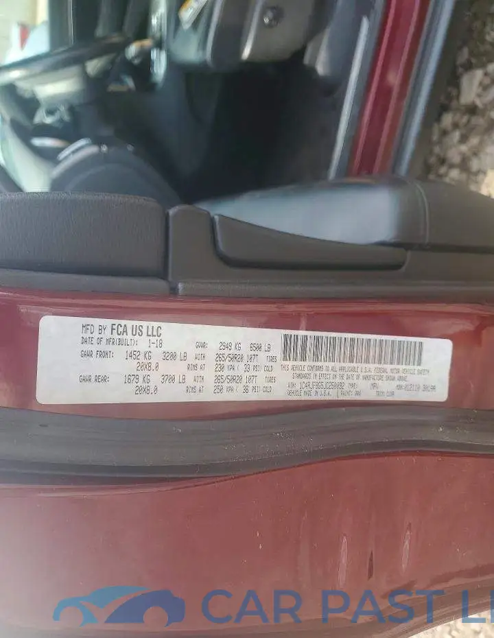 1C4RJFBG5JC250092# 13