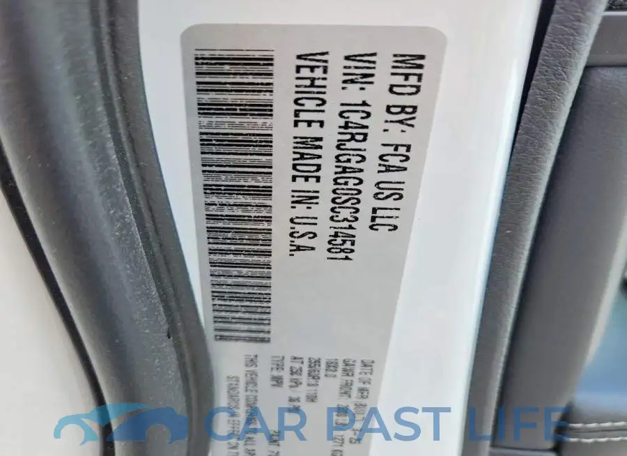 1C4RJGAG0SC314581# 13