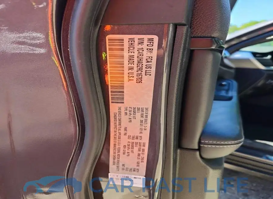 1C4RJHAG2RC167826# 14