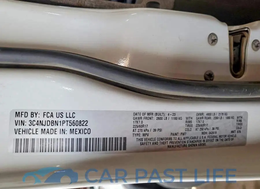 3C4NJDBN1PT560822# 12