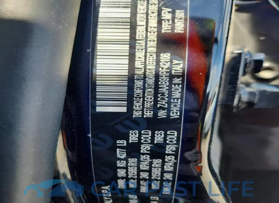 ZACCJAAB9HPF42106# 13